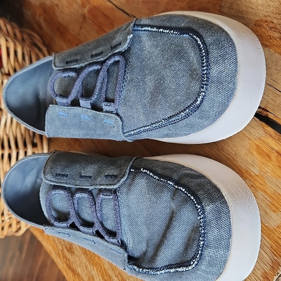 CHACO Men’s Gray-bluish Canvas Slip-on Casual Loafer Shoes Sz 12 - Picture 2 of 16